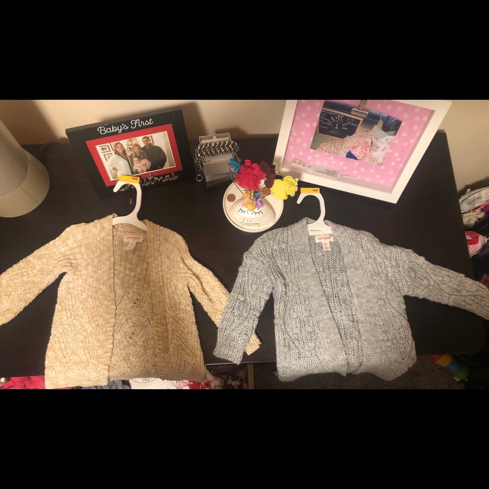 2 Cardigans (12month girl) worn once